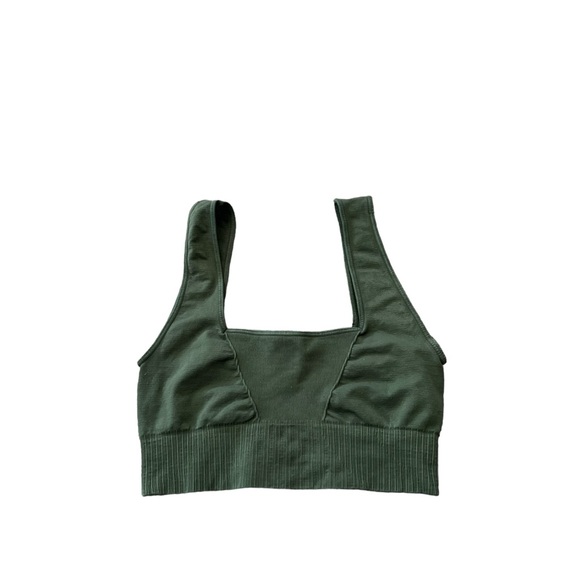 FREE PEOPLE Movement Green Good Karma Sports Bra Tank Top Cami - Picture 3 of 5